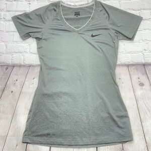 Nike Pro Dri-FIT Women's Fitted V-Neck Top size S